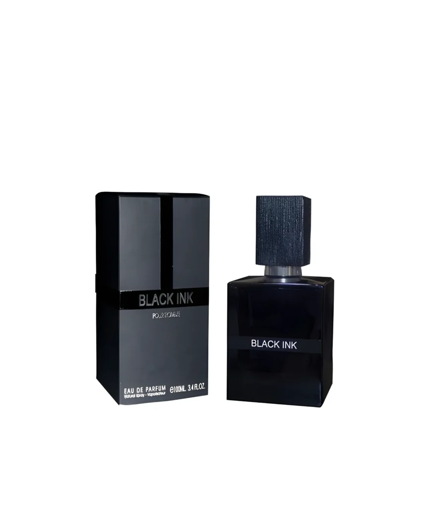 عطر و ادکلن مردانه 100 میل لالیک مشکی ادوپرفیوم فراگرنس ورد بلک اینک Black ink Eau de Parfum For Men Fragrance World